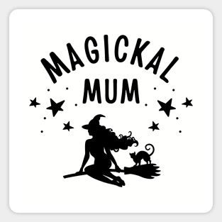 Magickal Mum Witch and Cat Mother's Day Cheeky Witch® Magnet